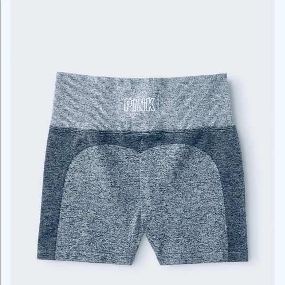 PINK VICTORIA SECRET SEAMLESS WORKOUT SHOR… - Picture 3 of 6